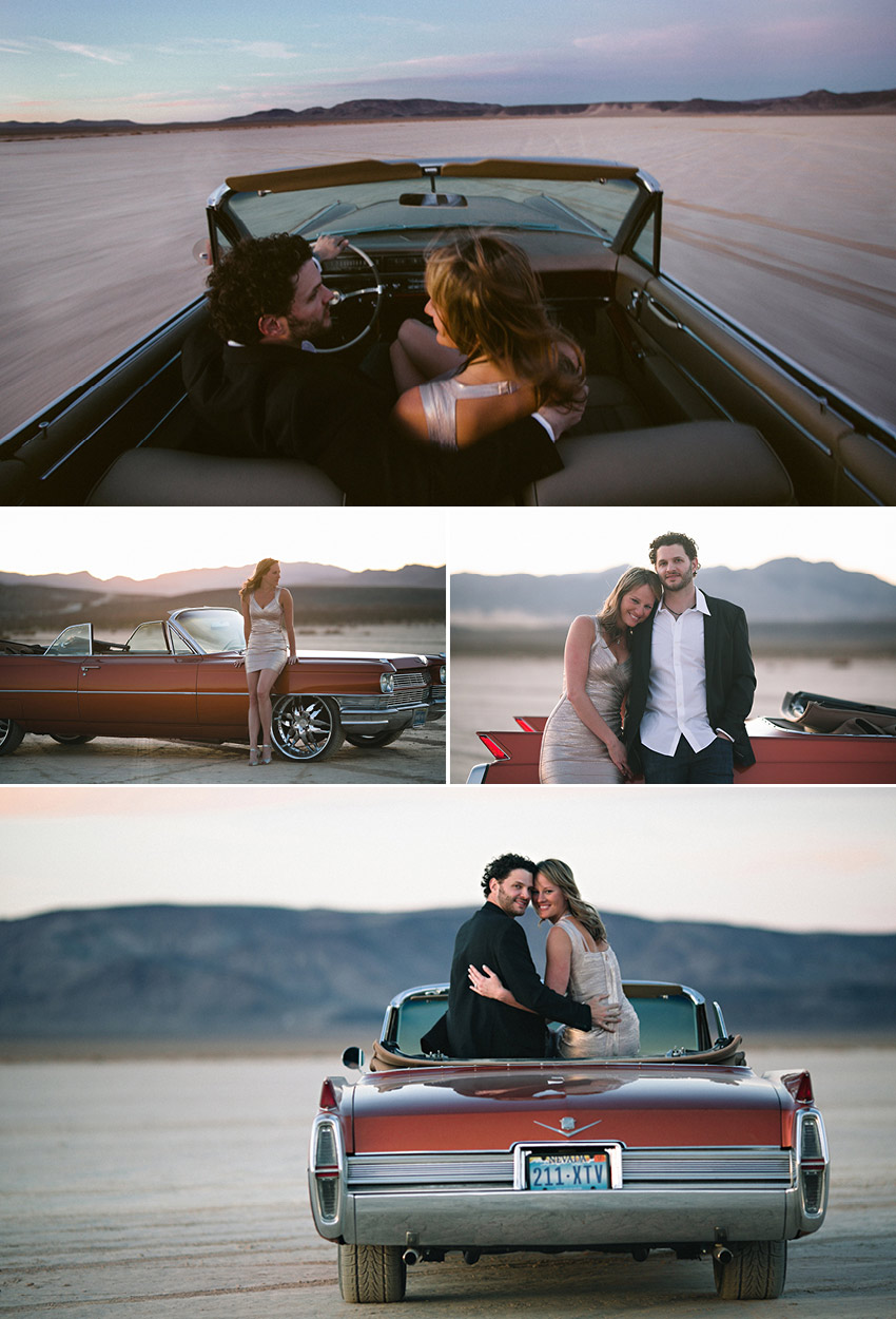 las vegas desert engagement photos