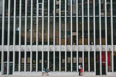 new york city lincoln center engagement photo