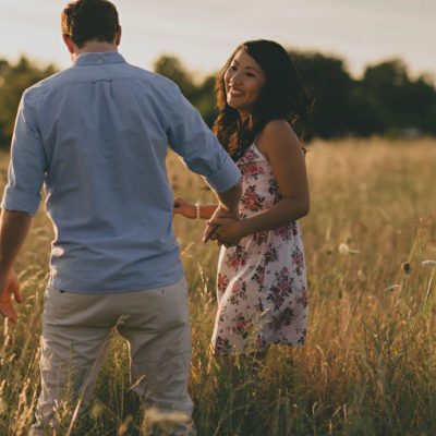 dallas whiterock lake engagement photo