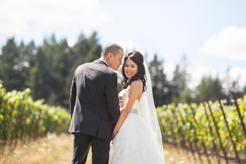 Kimvi and Steven wedding - Willamette valley winery wedding by Jason Huang, Table4. 