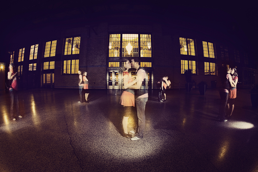 downtown fort worth train station engagement pictures