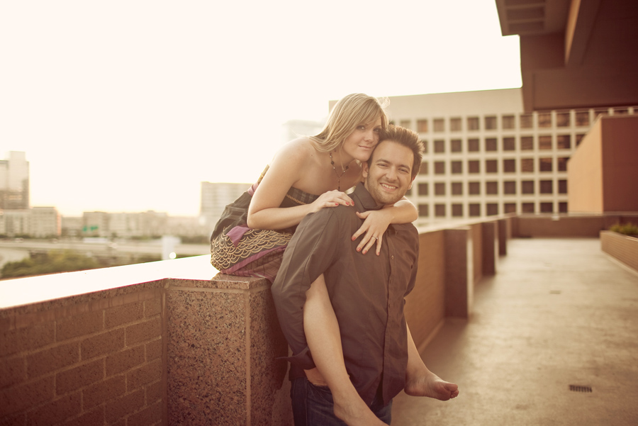 downtown dallas engagement session images, fun engagement pictures in dallas, table4 photography