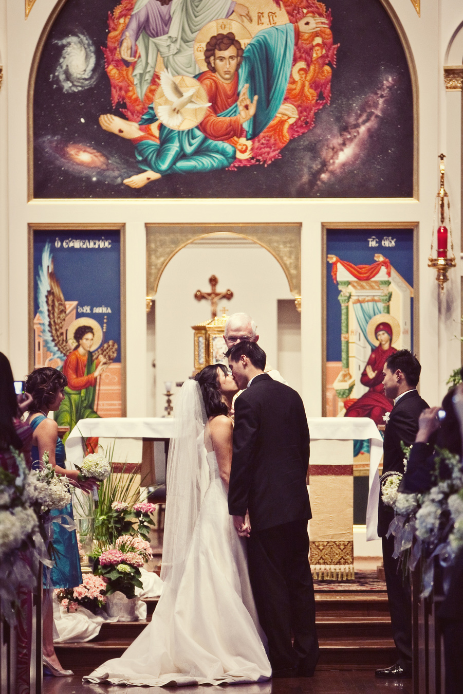 all saints catholic church wedding image, houston texas wedding image