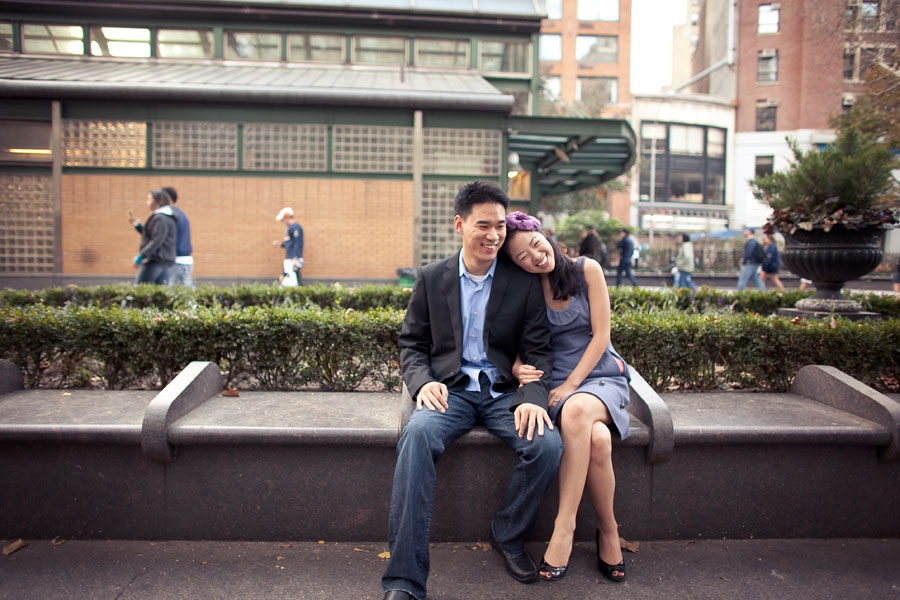 new york engagement photo