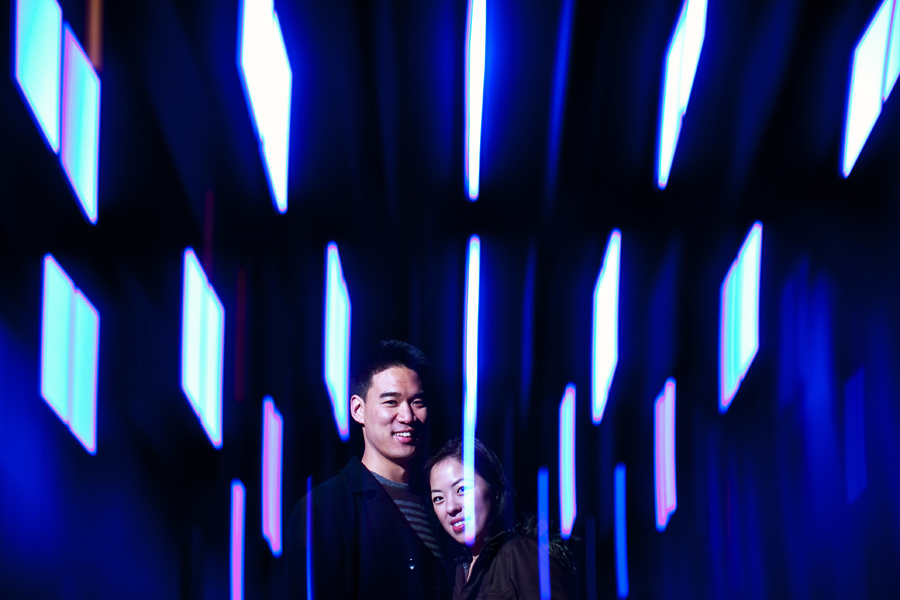 high line park engagement photo