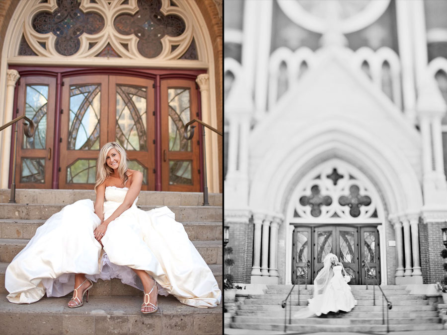 downtown dallas bridal photo