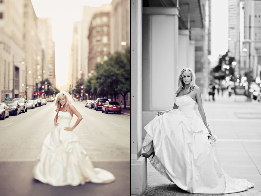 downtown dallas bridal photo