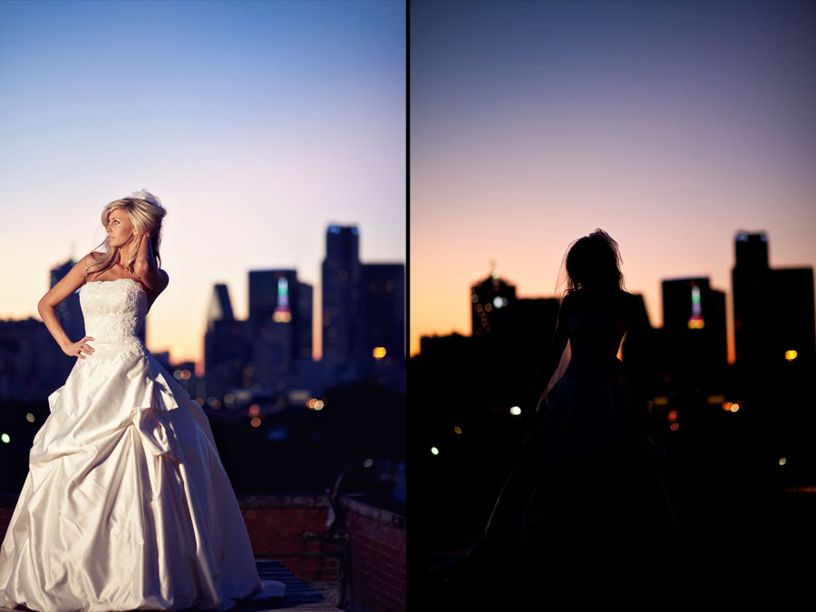 downtown dallas bridal photo