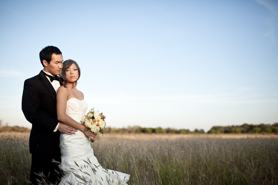 classic country outdoor wedding ceremony at texas old town kyle photographed by table4