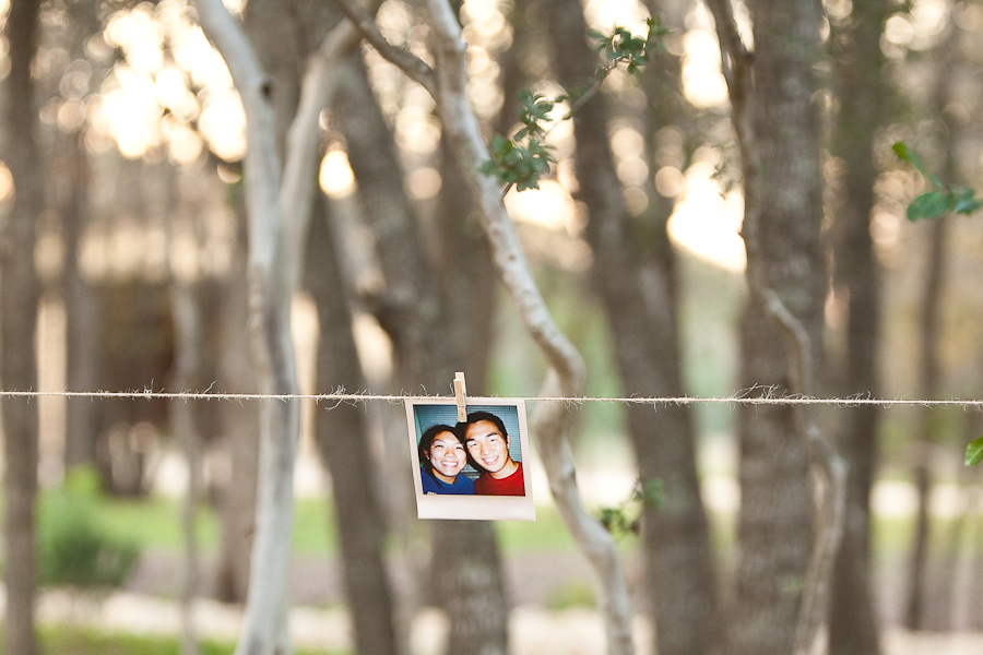 classic country outdoor wedding ceremony at texas old town kyle photographed by table4