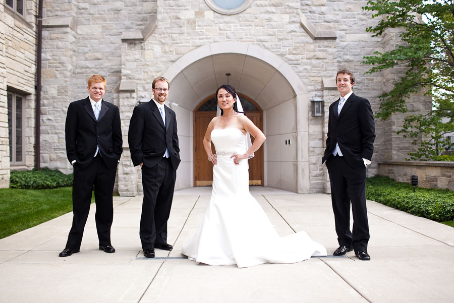 wheeling wedding photo