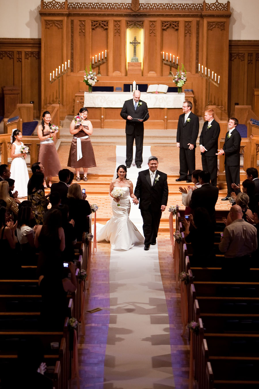 wheeling wedding photo