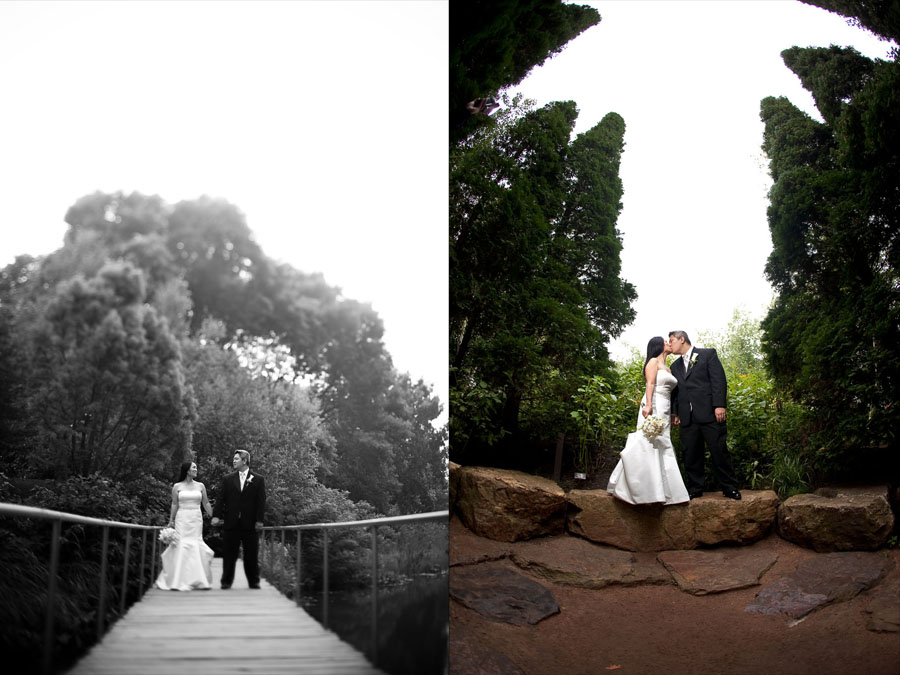 chicago botanic garden wedding photo