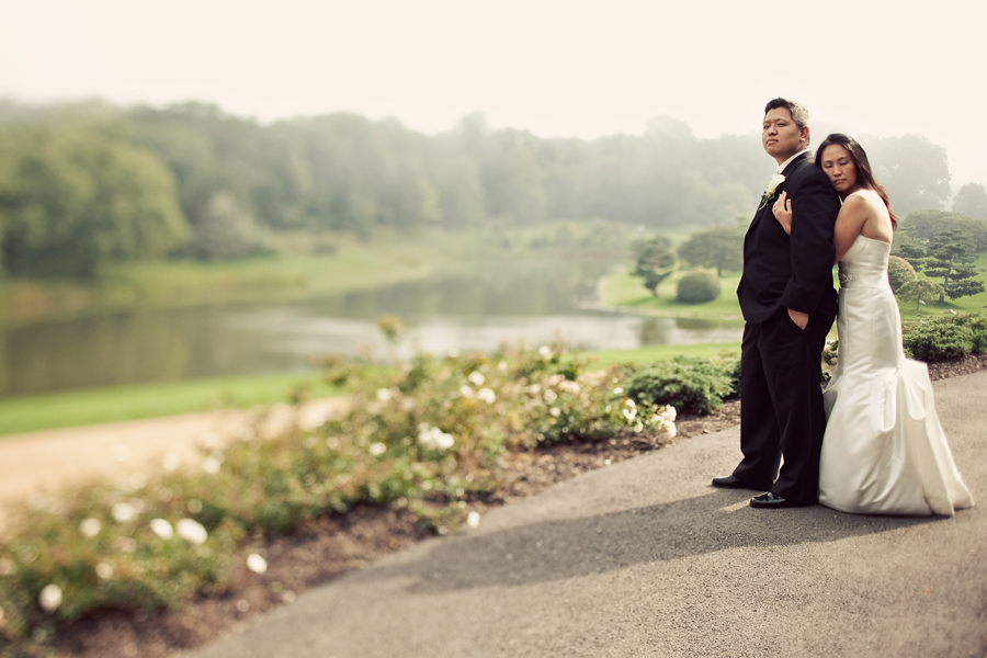 chicago botanic garden wedding photo