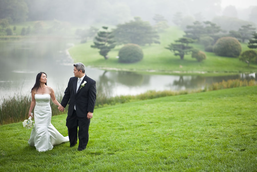 chicago botanic garden wedding photo