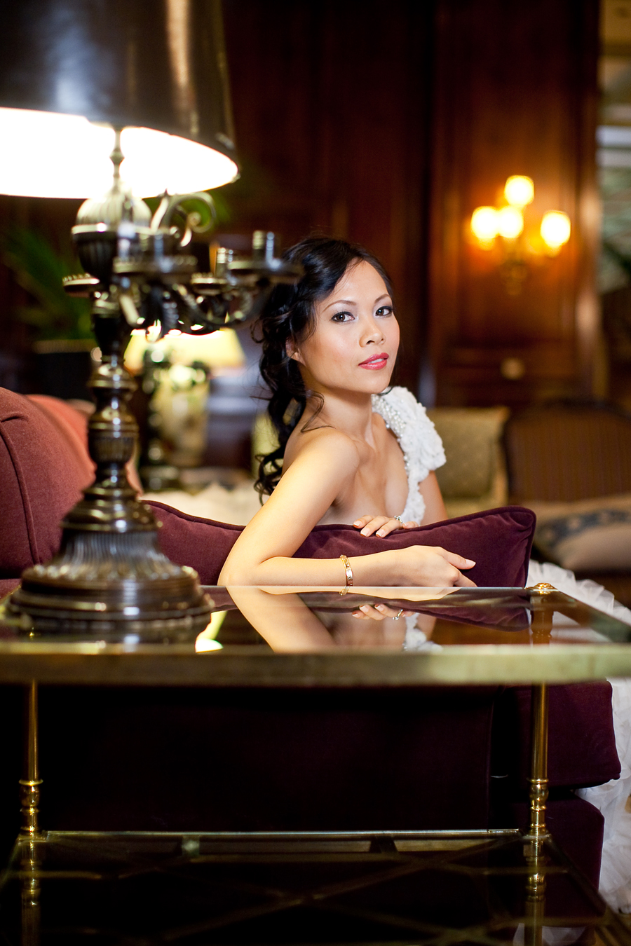 classic and elegant bridal session at adolphus hotel downtown dallas texas photographed by table4