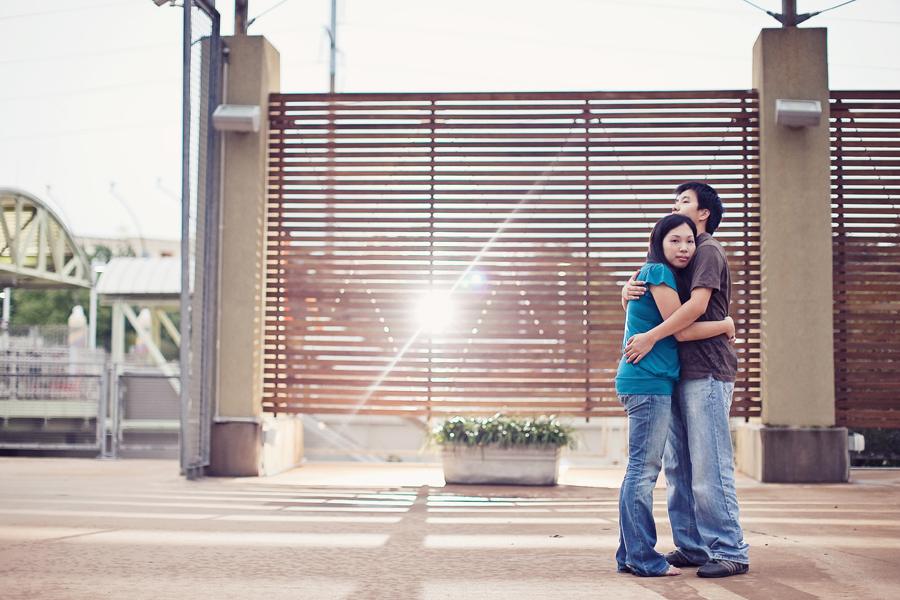 fun, fresh engagement photos at smu and mockingbird station photographed by dallas wedding photographers table4 weddings