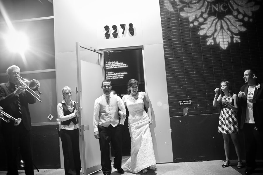modern chic wedding reception at studios1019 dallas by table4 wedding photography