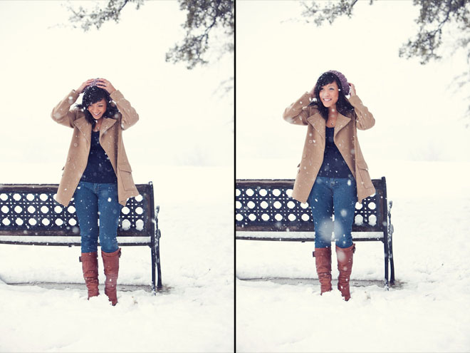 dallas snow day in february 2010 photos at white rock lake by jason huang of table4 weddings