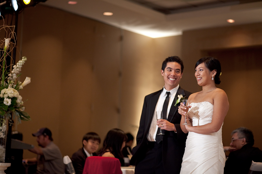 Simple Modern Wedding Reception at Hotel Derek Houston Texas photographed by table4