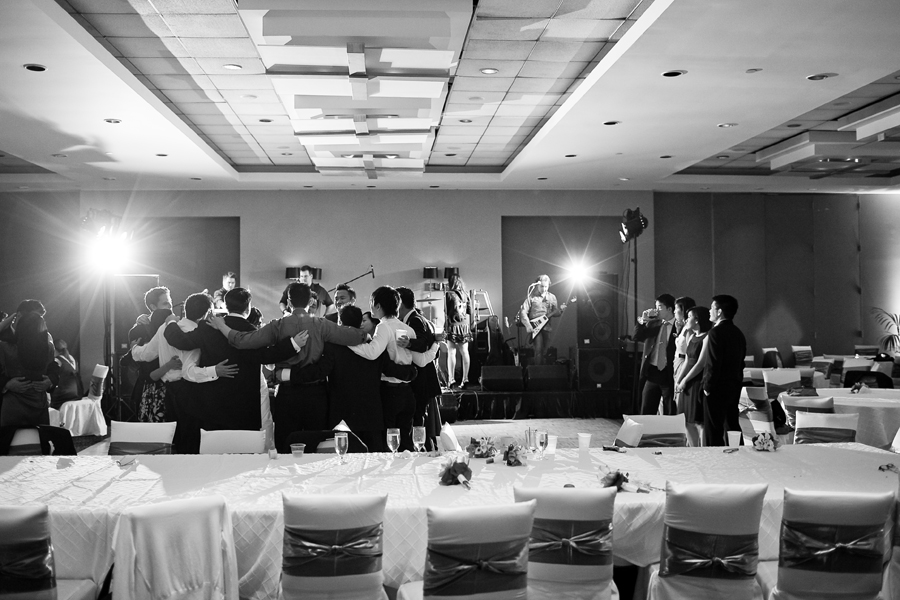 Simple Modern Wedding Reception at Hotel Derek Houston Texas photographed by table4