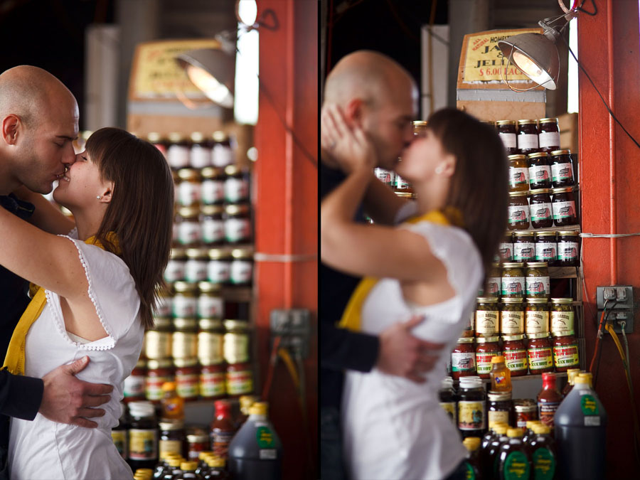 fun, sexy engagement photos in downtown dallas by dallas wedding photographer table4 weddings