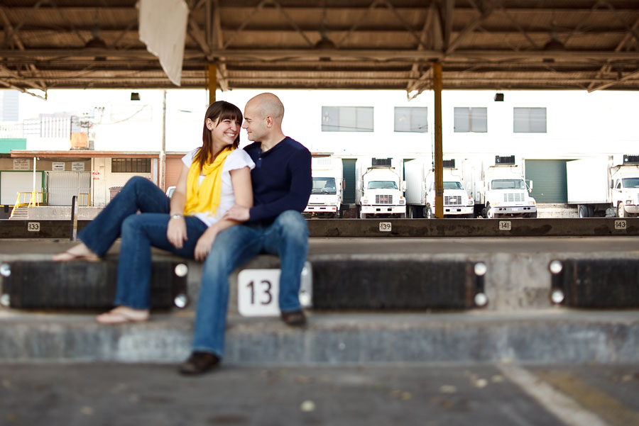 fun, sexy engagement photos in downtown dallas by dallas wedding photographer table4 weddings