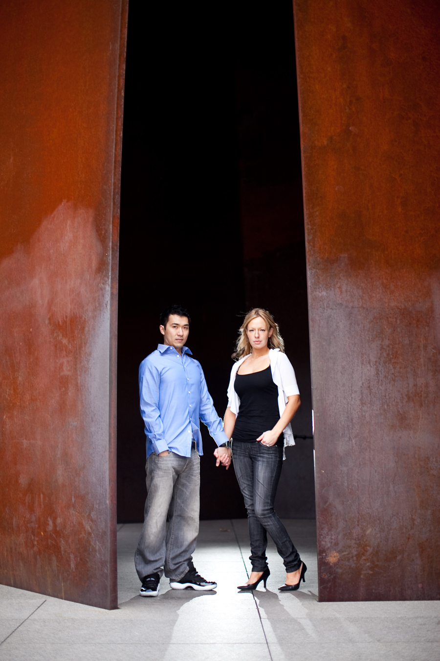 downtown fort worth engagement photography ft worth modern museum kimball art museum photographs