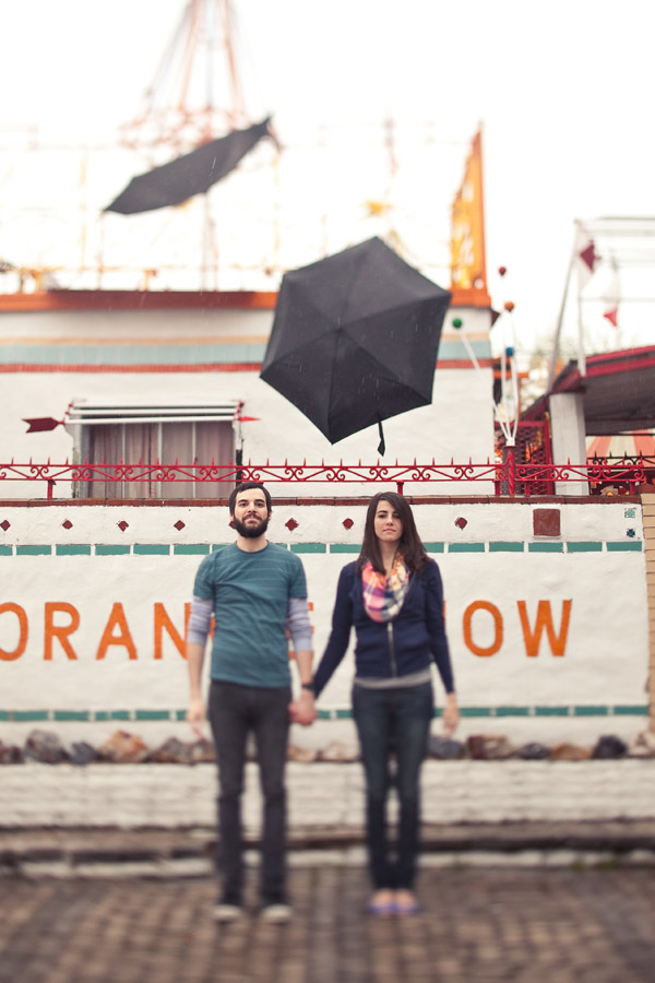 fun, chic engagement photos at the orange show houston by dallas wedding photographer table4