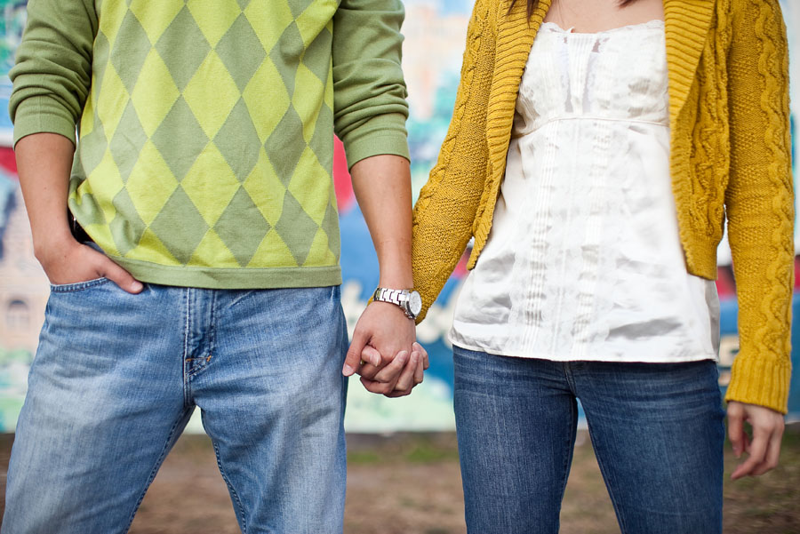 fun, funky engagement photos in austin on south congress by austin wedding photographer table4 weddings