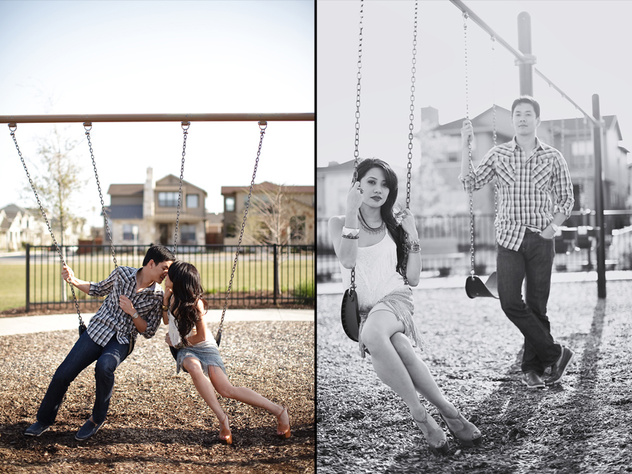 chic fun modern engagement session in austin texas by dallas wedding photographer table4