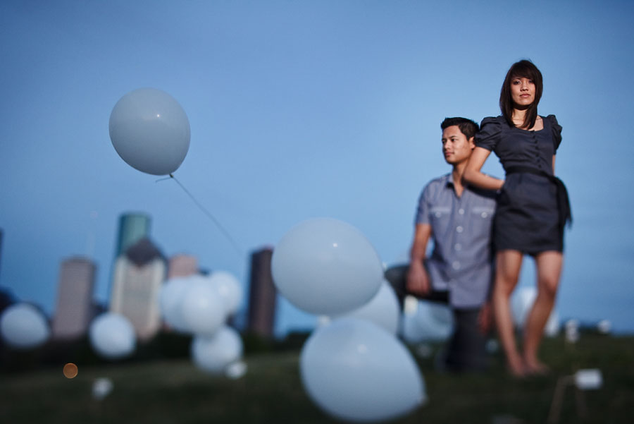 fun creative engagement session with balloons by dallas wedding photographer table4