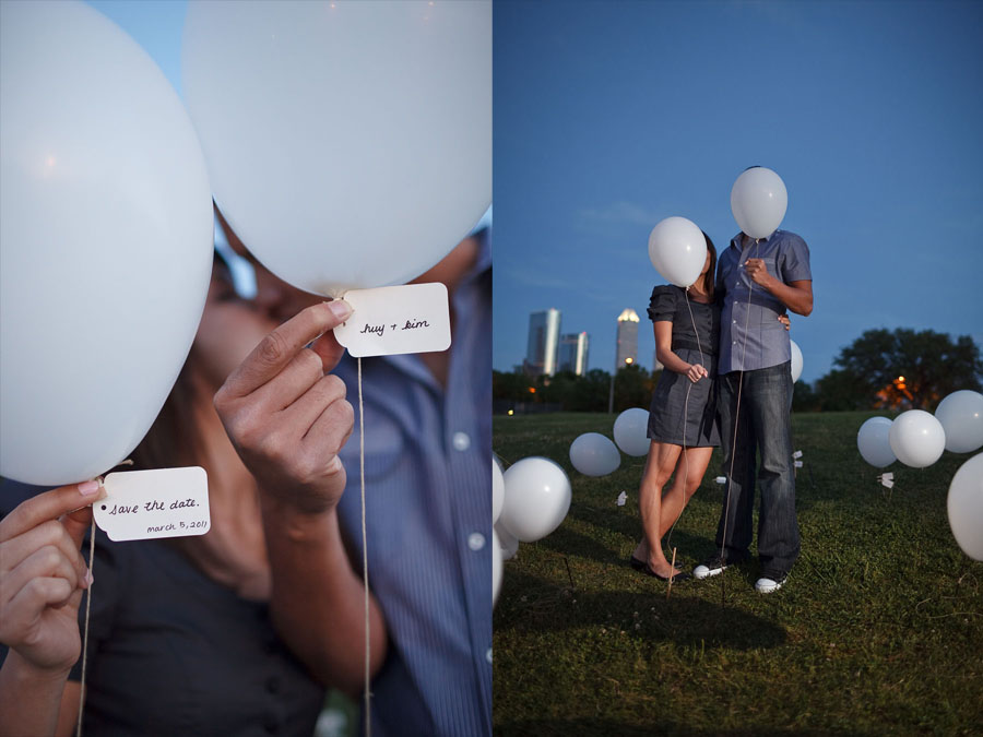 fun creative engagement session with balloons by dallas wedding photographer table4