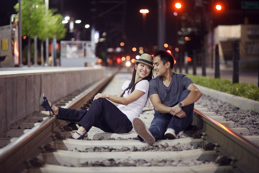 fun modern engagement photos in downtown dallas by dallas wedding photographer table4