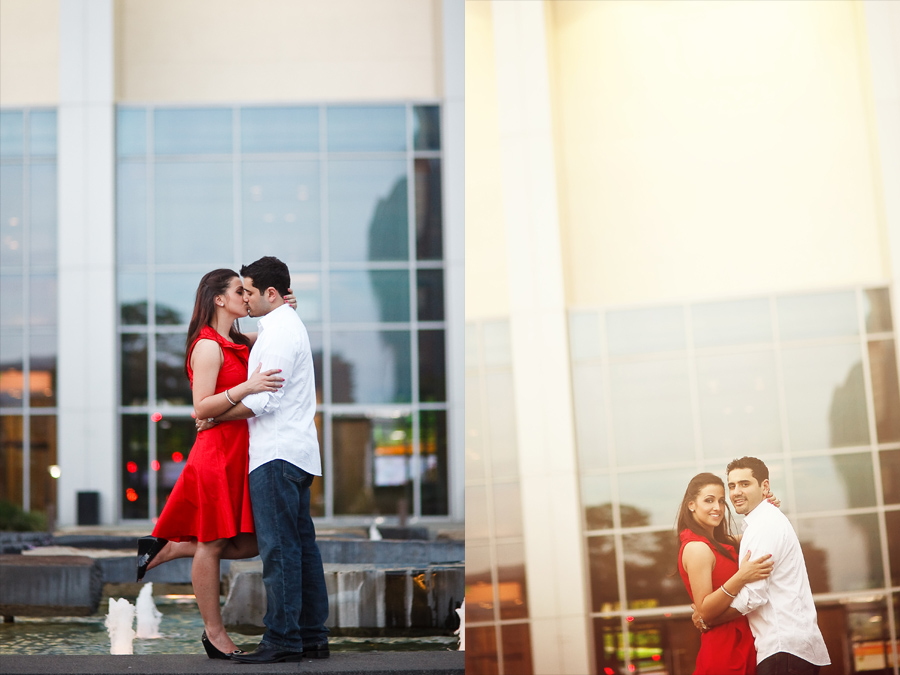 dallas performing arts center engagement photos by dallas photographer table4