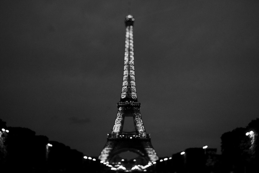 eiffel tower at night