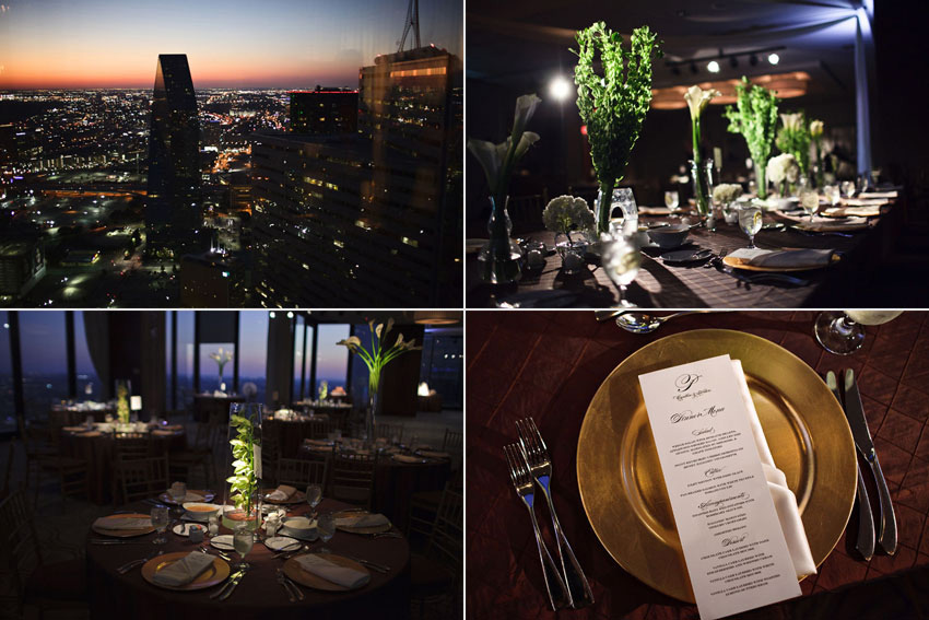 modern fun wedding reception photo at tower club dallas by wedding photographer table4