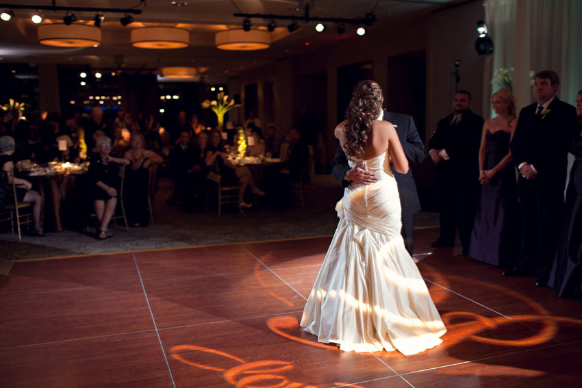 modern fun wedding reception photo at tower club dallas by wedding photographer table4