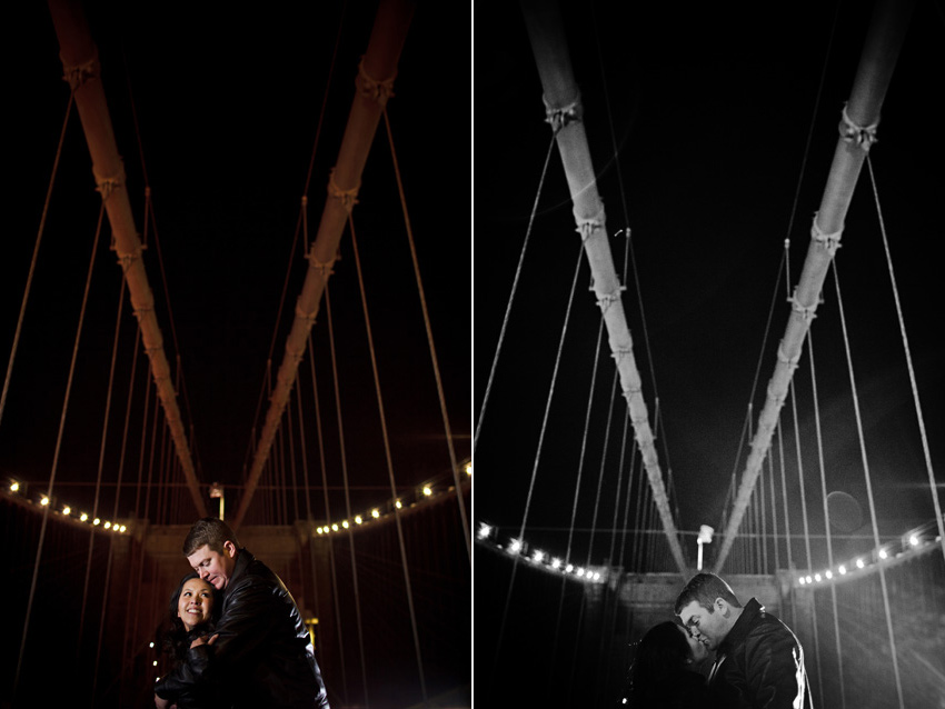 brooklyn bridge at night engagement photo by dallas wedding photographer table4