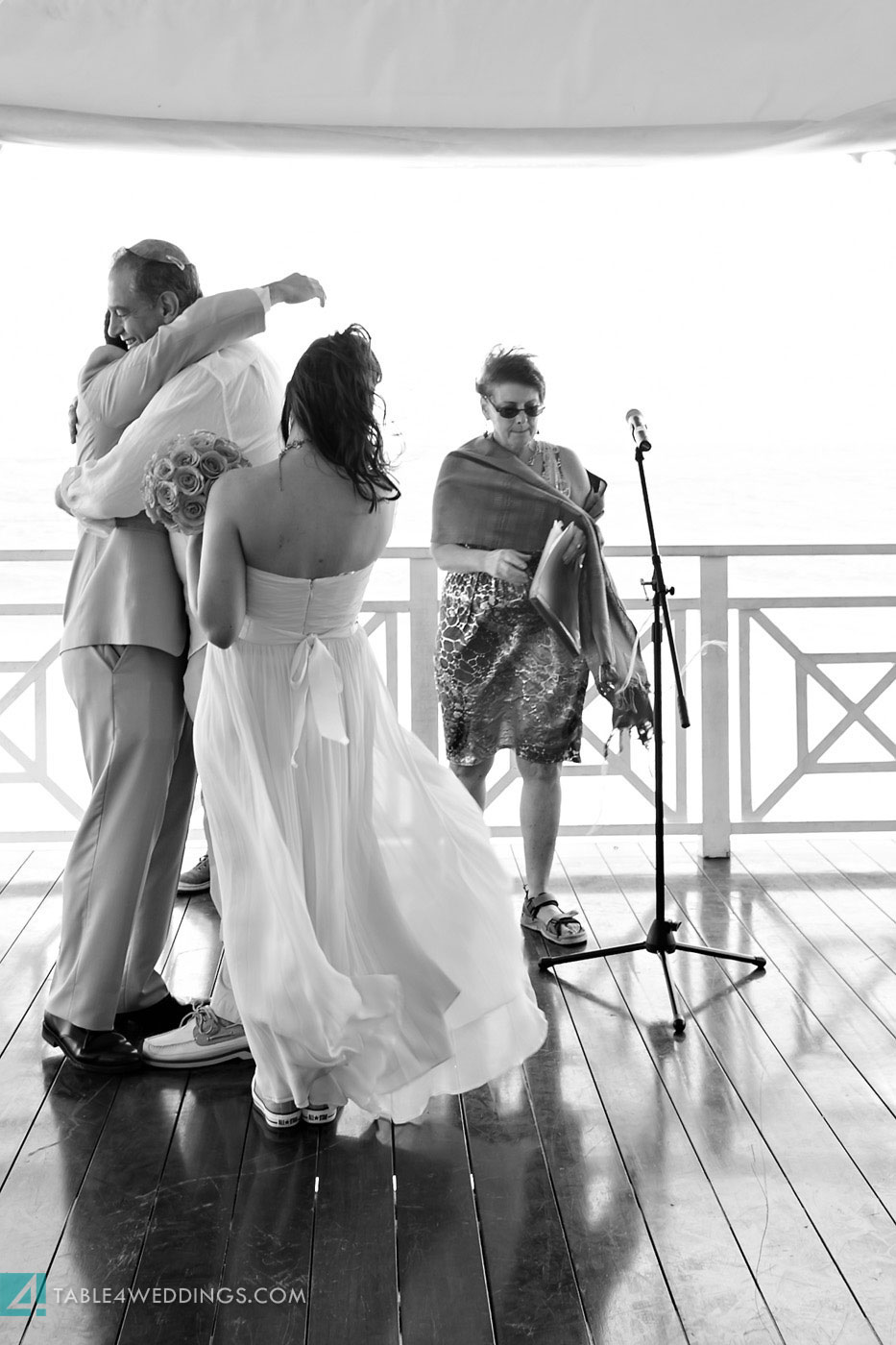 atlantis bahamas beach wedding during hurricane sandy