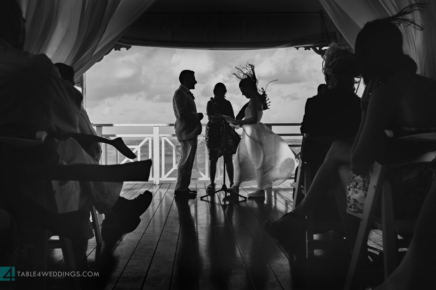 atlantis bahamas beach wedding during hurricane sandy