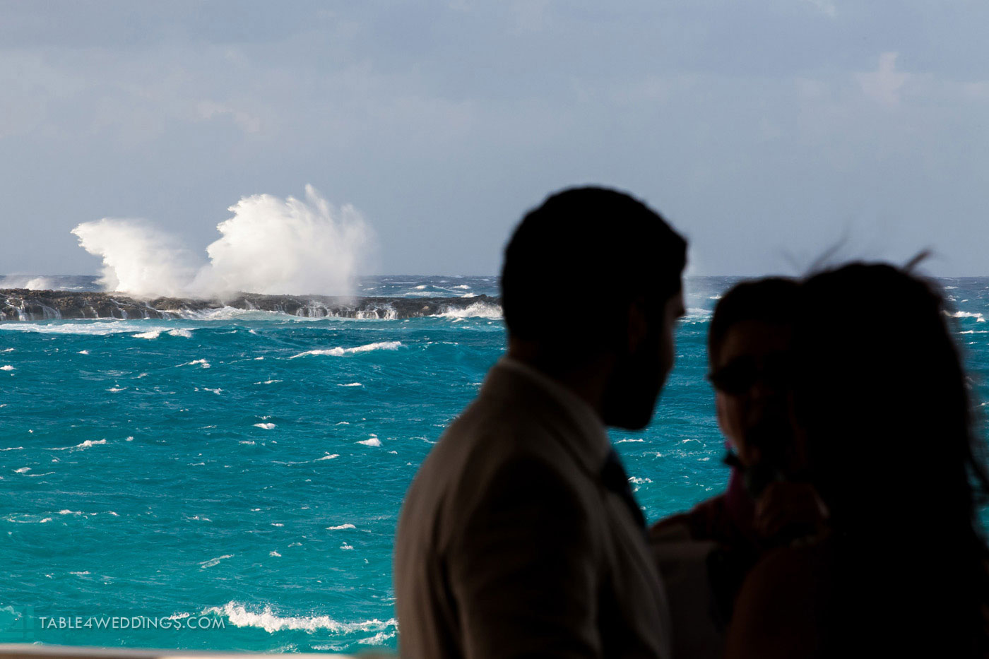 atlantis bahamas beach wedding during hurricane sandy