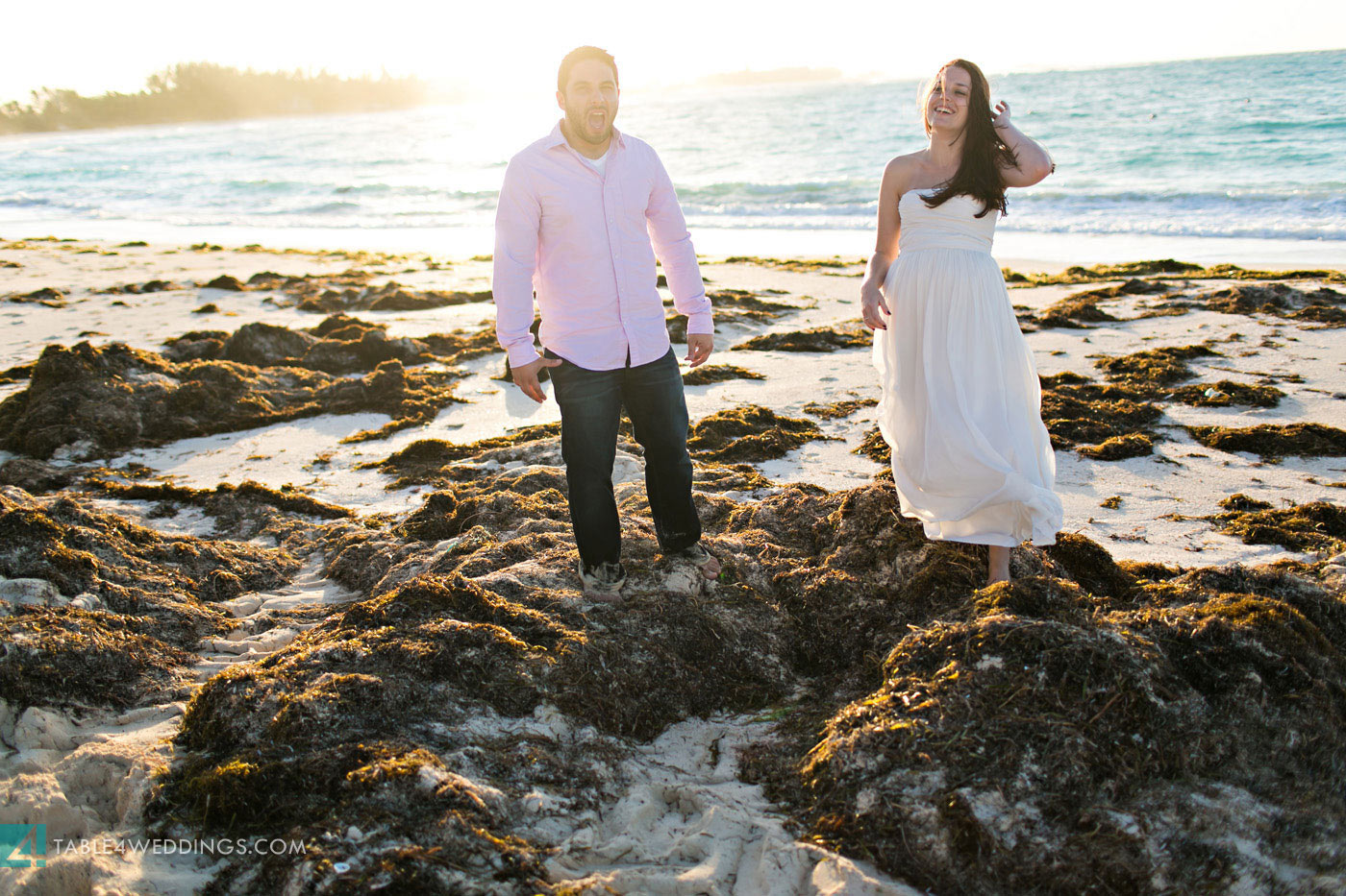 atlantis bahamas beach wedding during hurricane sandy