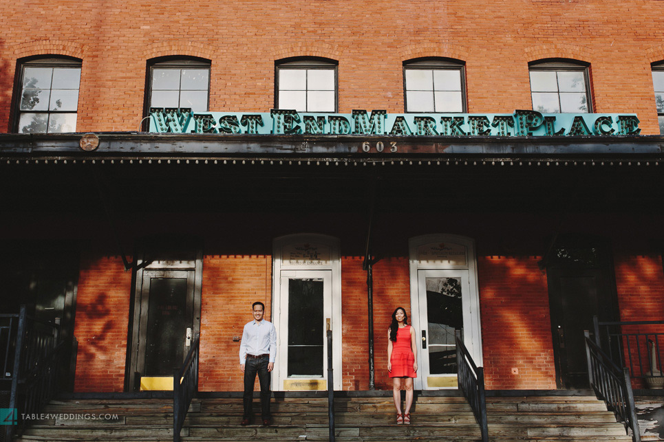 west end dallas engagement photos