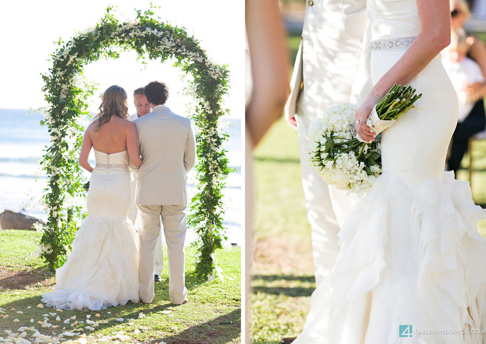 olowalu plantation house wedding ceremony, maui wedding photography, hawaii wedding photography