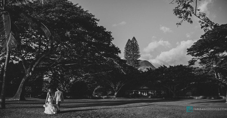 olowalu plantation house wedding sunset portraits, maui wedding photography, hawaii wedding photography