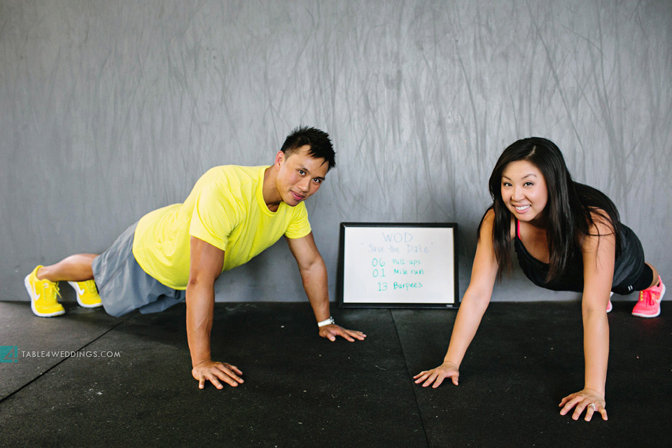 crossfit engagement photo wod