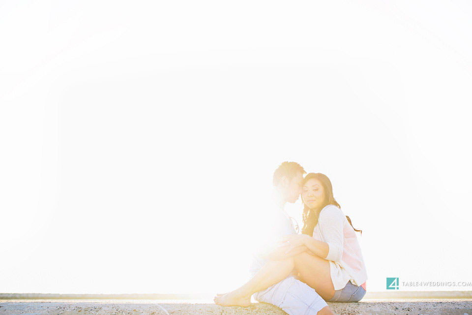 orange county beach engagement photography