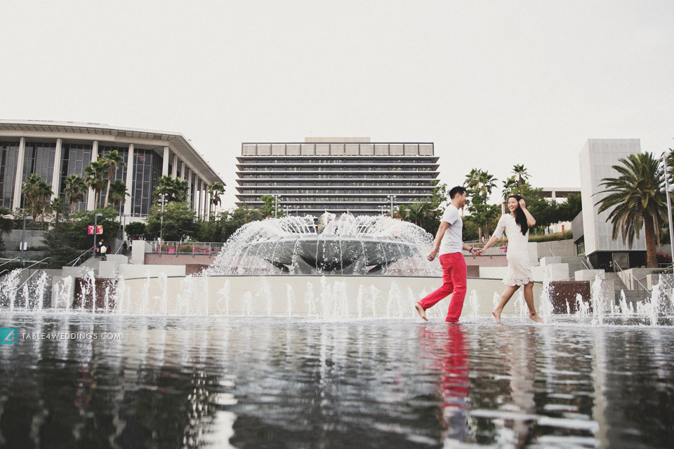 downtown los angeles grand park engagement photos