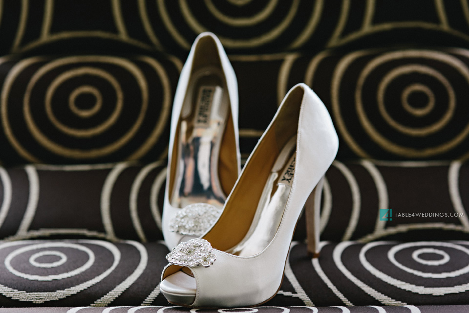 ink48 nyc wedding badgley mischka wedding shoes